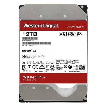Western Digital Red Plus NAS Hard Drive 12TB 3.5" (CMR) (WD120EFBX)