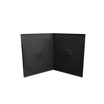MediaRange DVD Case for 2 discs, 7mm, pocket sized, Black (MRBOX10-2)