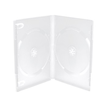 MediaRange DVD Case  for 2 Discs 14mm machine packing grade Frosted/Transparent (MRBOX26-M)