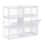 Songmics Stand Αποθήκευσης 6 Ζευγαριών Παπουτσιών 36 x 28 x 22 cm (LSP06CW) (SNGLSP06CW)