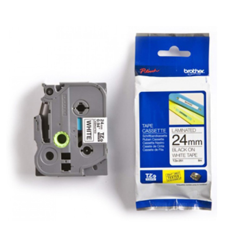 Brother TZe-251 Labelling Tape Cassette – Black on White, 24mm wide (TZE251) (BROTZE251) Brother TZe-251 Labelling Tape Cassette – Black on White, 24mm wide (TZE251) (BROTZE251)