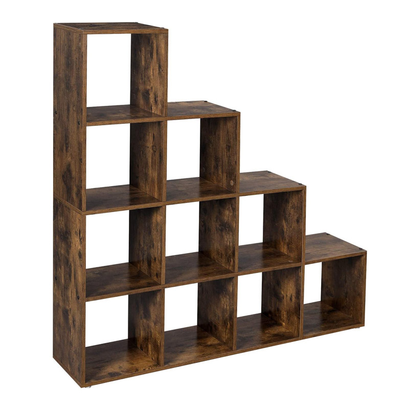 Ξύλινη Βιβλιοθήκη με 10 Ράφια 129.5 x 29 x 129.5 cm Χρώματος Σκούρο Καφέ Vasagle (LBC10BX) (VASLBC10BX) Ξύλινη Βιβλιοθήκη με 10 Ράφια 129.5 x 29 x 129.5 cm Χρώματος Σκούρο Καφέ Vasagle (LBC10BX) (VASLBC10BX)
