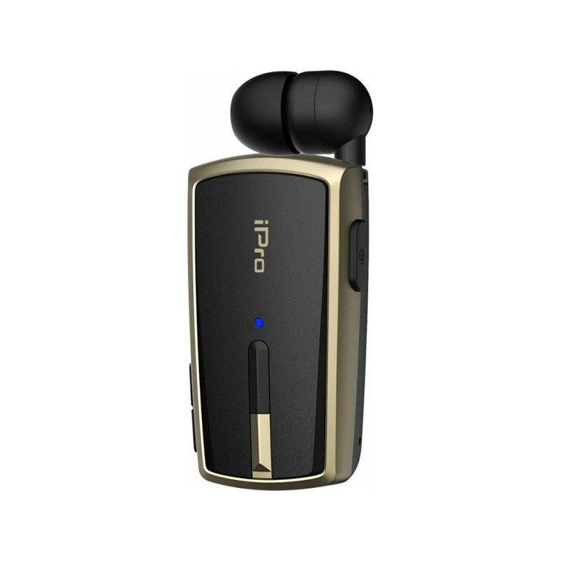 Ακουστικό Bluetooth iPro RH120 Retractable Μαύρο-Χρυσο (RH120BGO) (IPRORH120BGO) Ακουστικό Bluetooth iPro RH120 Retractable Μαύρο-Χρυσο (RH120BGO) (IPRORH120BGO)
