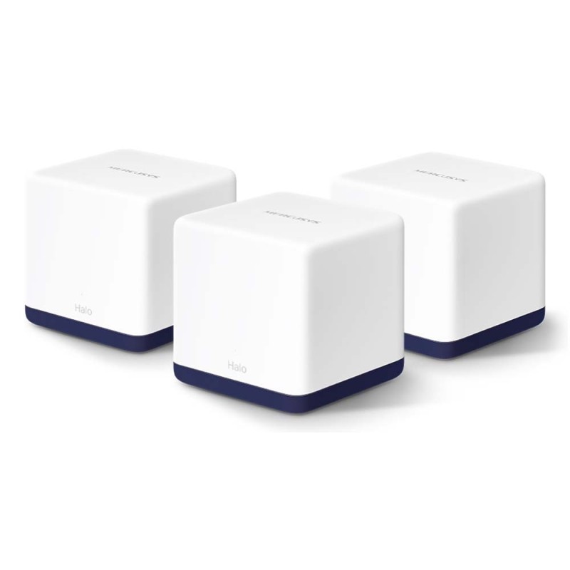 Mercusys AC1900 Whole Home Mesh Wi-Fi System Halo H50G(3-pack) (HALO H50G(3-PACK) (MERHALOH50G(3-PACK) Mercusys AC1900 Whole Home Mesh Wi-Fi System Halo H50G(3-pack) (HALO H50G(3-PACK) (MERHALOH50G(3-PACK)