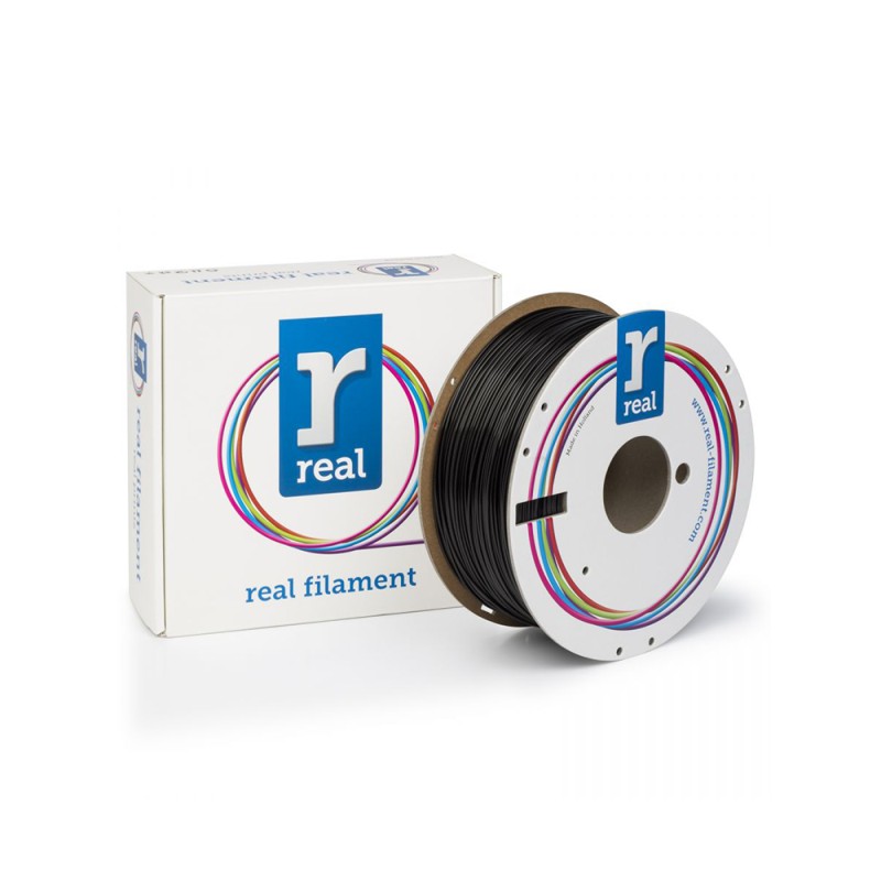 REAL PLA 3D Printer Filament - Matte Black - spool of 1Kg - 1.75mm (REALPLAMATTEBLACK1000MM175) REAL PLA 3D Printer Filament - Matte Black - spool of 1Kg - 1.75mm (REALPLAMATTEBLACK1000MM175)