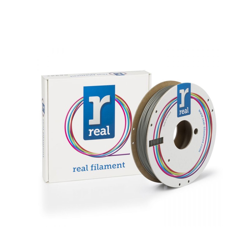 REAL PLA Matte 3D Printer Filament - Antique Silver - spool of 0.5Kg - 1.75mm (REALPLAMATTESILV500MM175) REAL PLA Matte 3D Printer Filament - Antique Silver - spool of 0.5Kg - 1.75mm (REALPLAMATTESILV500MM175)