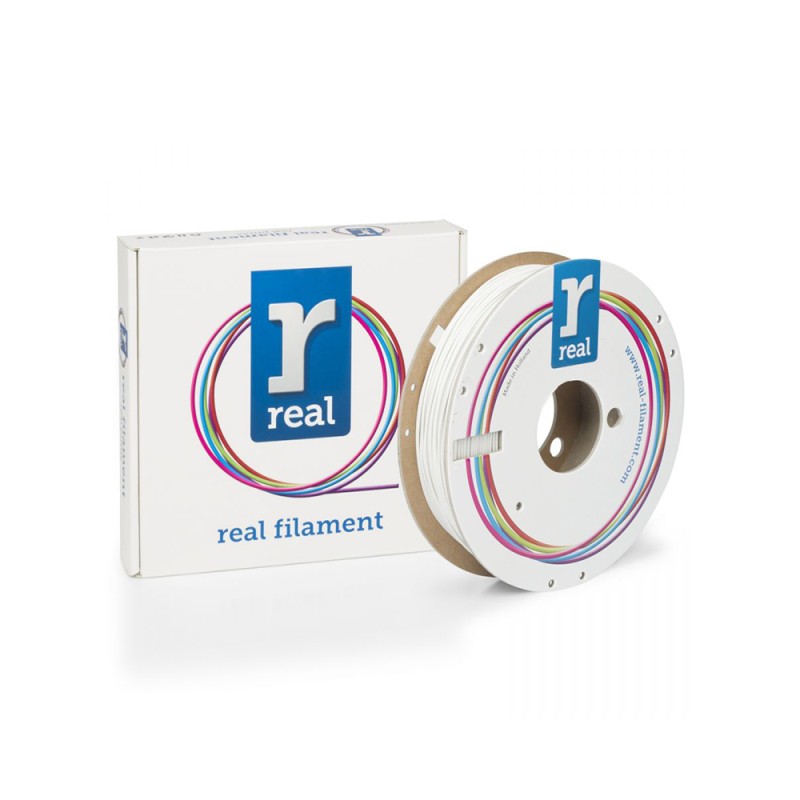 REAL PLA Matte 3D Printer Filament - White - spool of 0.5Kg - 1.75mm (REALPLAMATTEWHITE500MM175) REAL PLA Matte 3D Printer Filament - White - spool of 0.5Kg - 1.75mm (REALPLAMATTEWHITE500MM175)