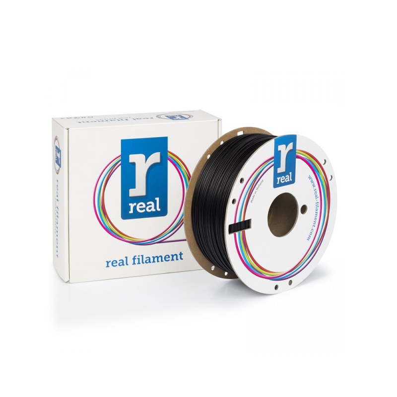 REAL PLA Recycled 3D Printer Filament - Black - spool of 1Kg - 1.75mm (REALPLARBLACK1000MM175) REAL PLA Recycled 3D Printer Filament - Black - spool of 1Kg - 1.75mm (REALPLARBLACK1000MM175)