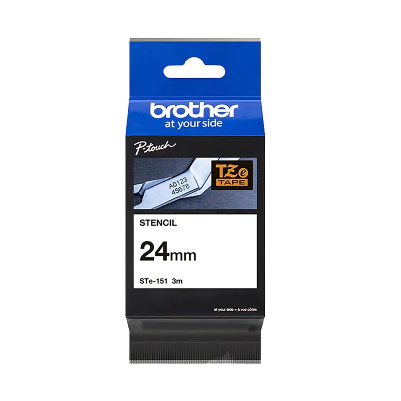 Brother P-touch Pattern Bond White on Transparent 3m x 24mm (STE151) (BROSTE151) Brother P-touch Pattern Bond White on Transparent 3m x 24mm (STE151) (BROSTE151)