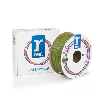 REAL PLA Recycled 3D Printer Filament - Green - spool of 1Kg - 1.75mm (REALPLARGREEN1000MM175)