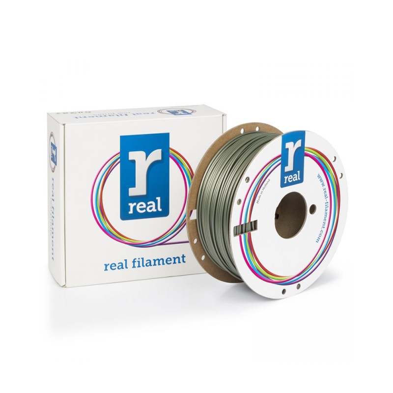 REAL PLA 3D Printer Filament - Silver - spool of 1Kg - 2.85mm (REALPLARSILVER1000MM285) REAL PLA 3D Printer Filament - Silver - spool of 1Kg - 2.85mm (REALPLARSILVER1000MM285)