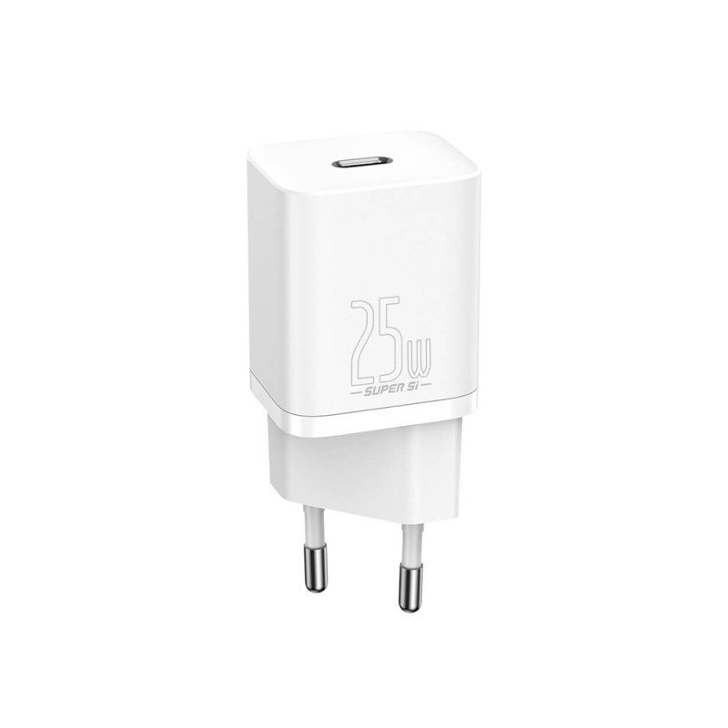 Baseus Super Si 1C Travel Quick Charger White (25W) (CCSP020102) (BASCCSP020102) Baseus Super Si 1C Travel Quick Charger White (25W) (CCSP020102) (BASCCSP020102)