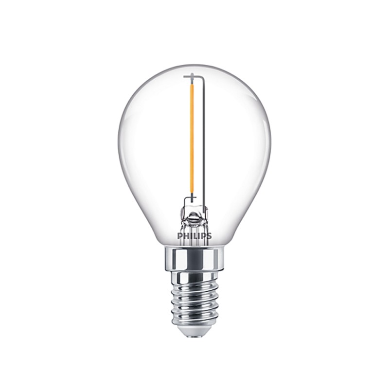 Philips E14 LED Warm White Filament Ball Bulb 1.4W (15W)(LPH02378) (PHILPH02378) Philips E14 LED Warm White Filament Ball Bulb 1.4W (15W)(LPH02378) (PHILPH02378)