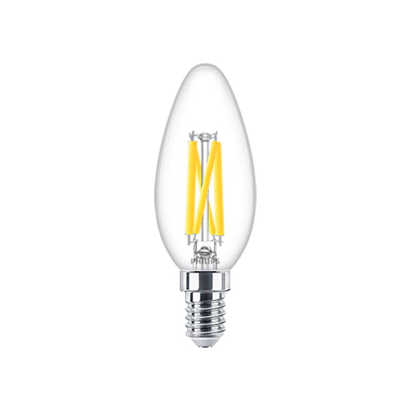Philips E14 LED WarmGlow Filament Candle Bulb 3.4W (40W) (LPH02559) (PHILPH02559) Philips E14 LED WarmGlow Filament Candle Bulb 3.4W (40W) (LPH02559) (PHILPH02559)