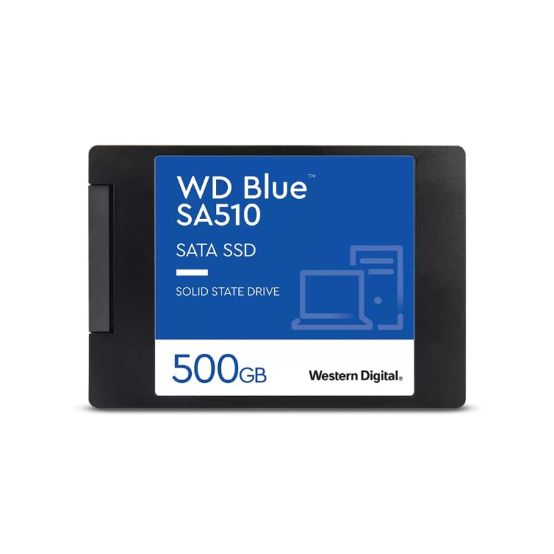 Western Digital Blue SA510 SATA SSD 500GB 2.5”/7mm Cased (WDS500G3B0A) Western Digital Blue SA510 SATA SSD 500GB 2.5”/7mm Cased (WDS500G3B0A)