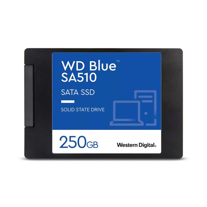 Western Digital Blue SA510 SATA SSD 250GB 2.5”/7mm Cased (WDS250G3B0A) Western Digital Blue SA510 SATA SSD 250GB 2.5”/7mm Cased (WDS250G3B0A)