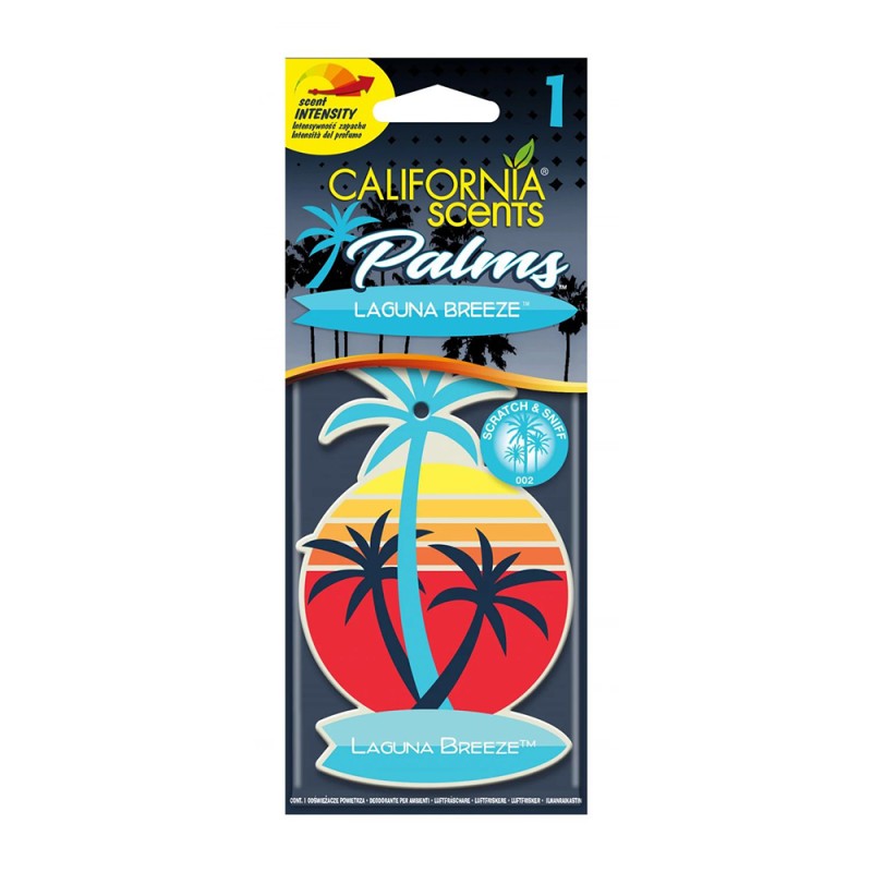 California Scents Κρεμαστό Αρωματικό Αυτοκινήτου Hang Out Palms Laguna Breeze (HO-1202) (CALSHO-1202) California Scents Κρεμαστό Αρωματικό Αυτοκινήτου Hang Out Palms Laguna Breeze (HO-1202) (CALSHO-1202)