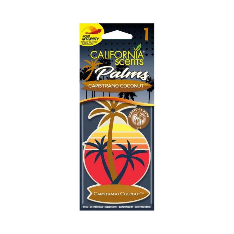 California Scents Κρεμαστό Αρωματικό Αυτοκινήτου Hang Out Palms Capistrano Coconut (HO-1216) (CALSHO-1216) California Scents Κρεμαστό Αρωματικό Αυτοκινήτου Hang Out Palms Capistrano Coconut (HO-1216) (CALSHO-1216)