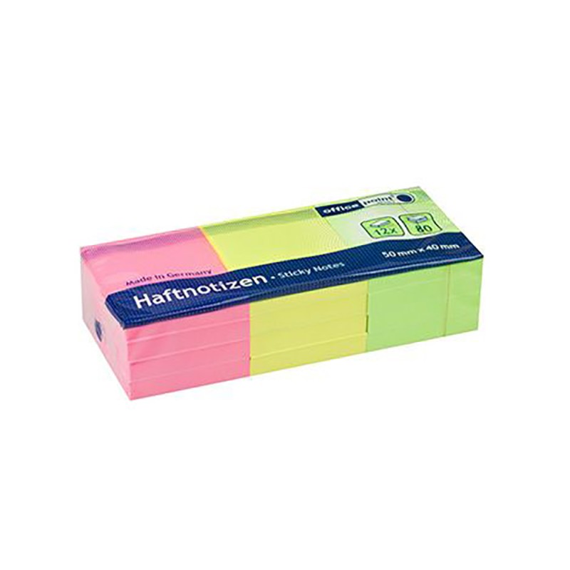 Officepoint Αυτοκόλλητες σημειώσεις 50Χ40, 12×80φ., neon mix (MAG-5524012-62) (OFPMAG-5524012-62) Officepoint Αυτοκόλλητες σημειώσεις 50Χ40, 12×80φ., neon mix (MAG-5524012-62) (OFPMAG-5524012-62)