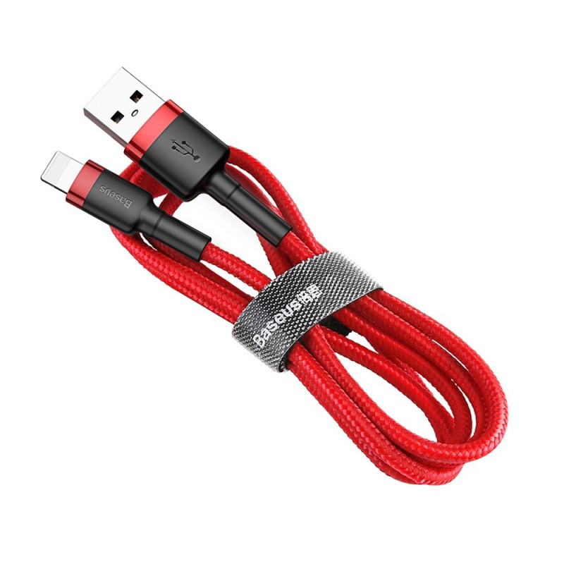 Baseus Lightning Cafule Cable 2.4A 1m Red + Red (CALKLF-B09) (BASCALKLF-B09) Baseus Lightning Cafule Cable 2.4A 1m Red + Red (CALKLF-B09) (BASCALKLF-B09)