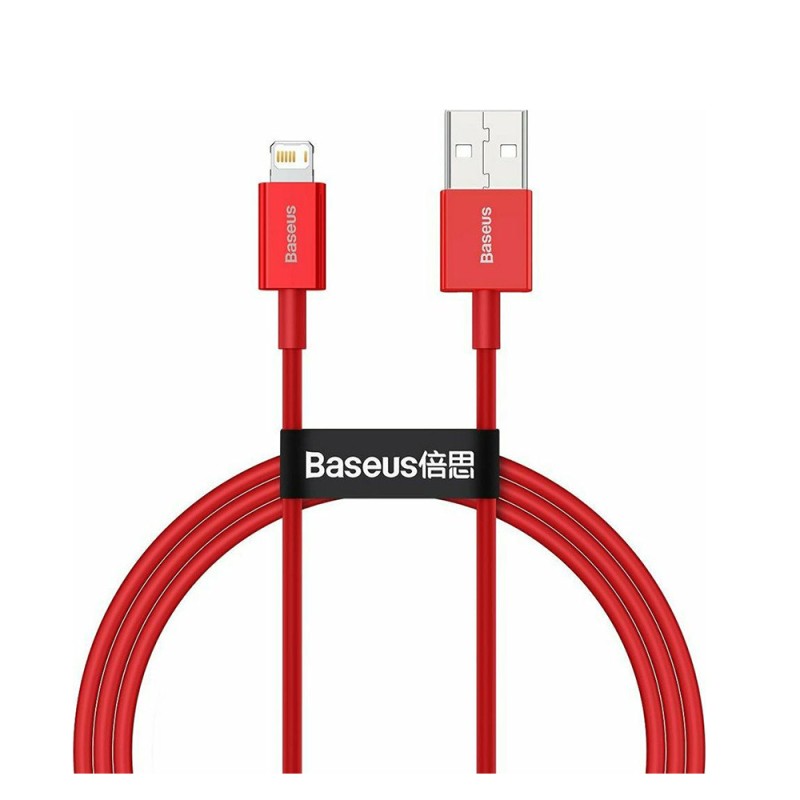 Baseus Lightning Superior Series cable, Fast Charging, Data 2.4A, 1m Red (CALYS-A09) (BASCALYS-A09) Baseus Lightning Superior Series cable, Fast Charging, Data 2.4A, 1m Red (CALYS-A09) (BASCALYS-A09)