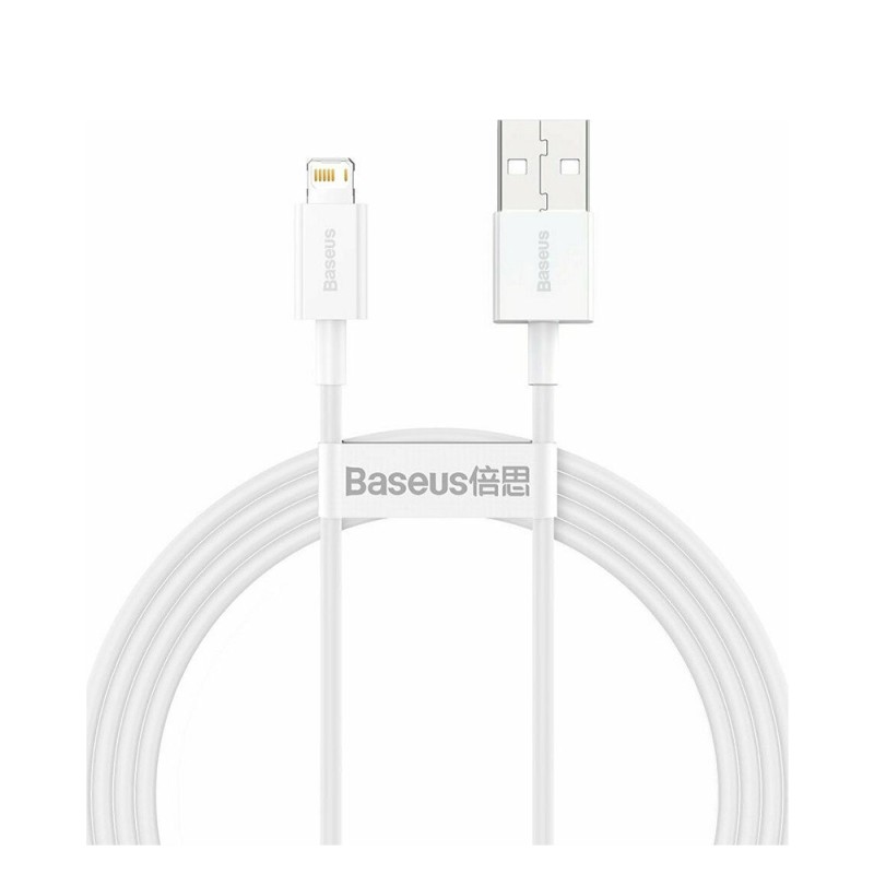 Baseus Lightning Superior Series cable, Fast Charging, Data 2.4A, 1.5m White (CALYS-B02) (BASCALYS-B02) Baseus Lightning Superior Series cable, Fast Charging, Data 2.4A, 1.5m White (CALYS-B02) (BASCALYS-B02)