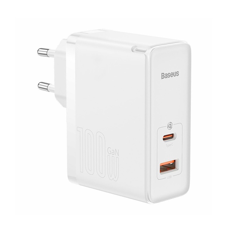 Baseus Travel Charger GaN5 Pro Quick wall charger C+U, PD3.0, QC4.0 +, AFC, 100W EU White (CCGP090202) (BASCCGP090202) Baseus Travel Charger GaN5 Pro Quick wall charger C+U, PD3.0, QC4.0 +, AFC, 100W EU White (CCGP090202) (BASCCGP090202)