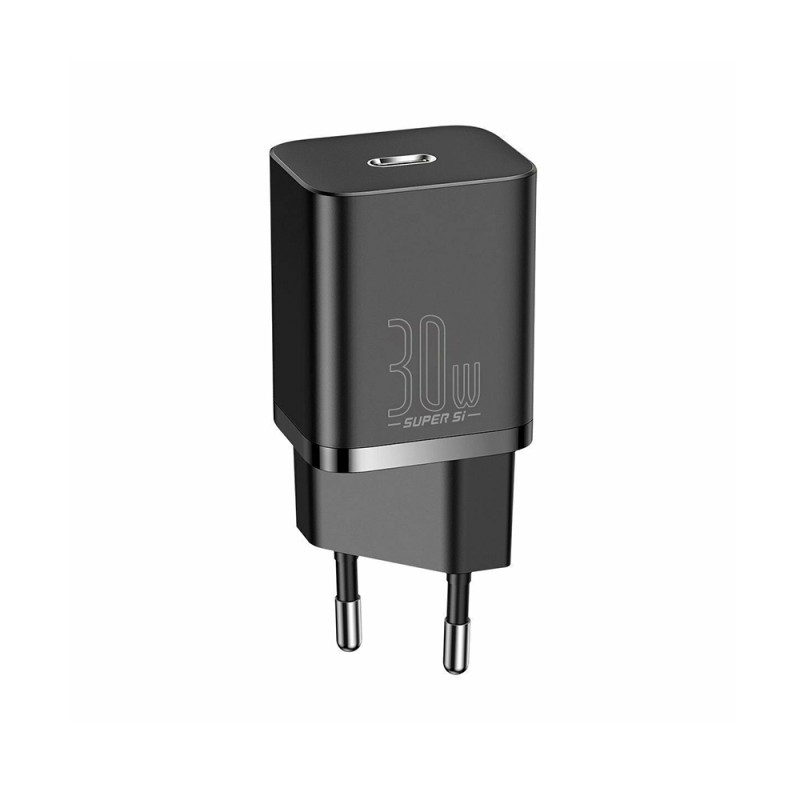 Baseus Travel Charger Super Si 1C Quick Charger PD 30W EU Black (CCSUP-J01) (BASCCSUP-J01) Baseus Travel Charger Super Si 1C Quick Charger PD 30W EU Black (CCSUP-J01) (BASCCSUP-J01)