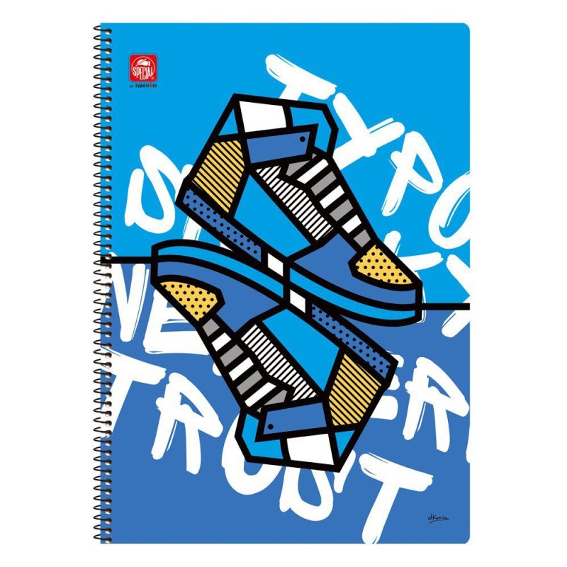 Typotrust Pop Art Τετράδιο Σπιράλ A4 3 θεμάτων (4543-14) (TYP4543-14) Typotrust Pop Art Τετράδιο Σπιράλ A4 3 θεμάτων (4543-14) (TYP4543-14)