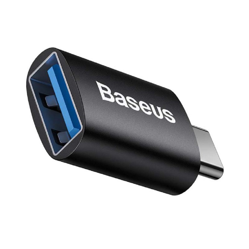 Baseus Converter Ingenuity Series Mini OTG Adaptor USB-A 3.1 Female to Type-C Male Black (ZJJQ000001) (BASZJJQ000001) Baseus Converter Ingenuity Series Mini OTG Adaptor USB-A 3.1 Female to Type-C Male Black (ZJJQ000001) (BASZJJQ000001)