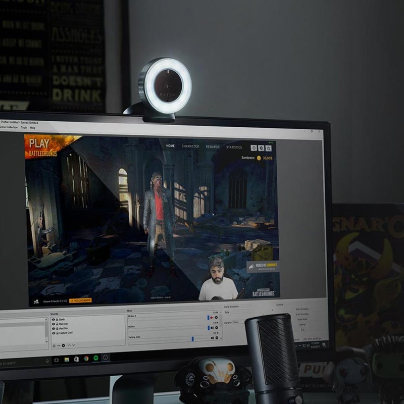 Razer Kiyo Webcam (RZ19-02320100-R3M1) (RAZRZ19-02320100-R3M1) Razer Kiyo Webcam (RZ19-02320100-R3M1) (RAZRZ19-02320100-R3M1)