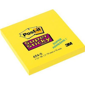 Αυτοκόλλητα Χαρτάκια 3M Post-it 76 x 76 mm (90 Φύλλα) (654-S) (MMM654-S)