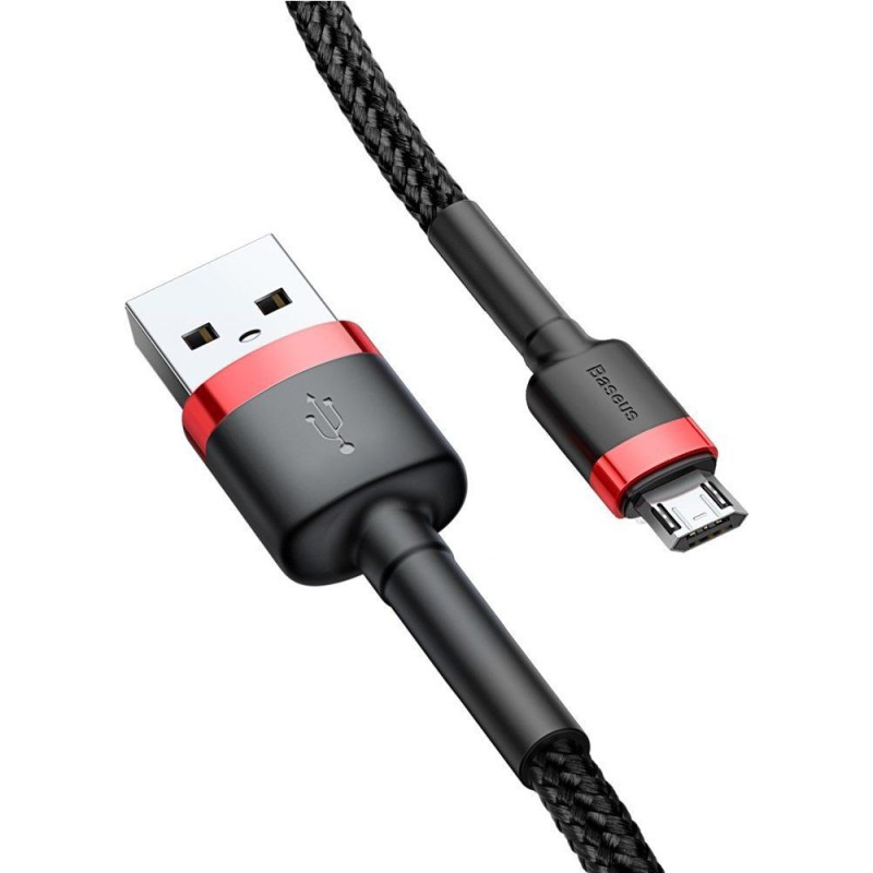 Baseus Cafule Braided USB 2.0 to micro USB Cable Μαύρο 3m (CAMKLF-H91) (BASCAMKLF-H91) Baseus Cafule Braided USB 2.0 to micro USB Cable Μαύρο 3m (CAMKLF-H91) (BASCAMKLF-H91)