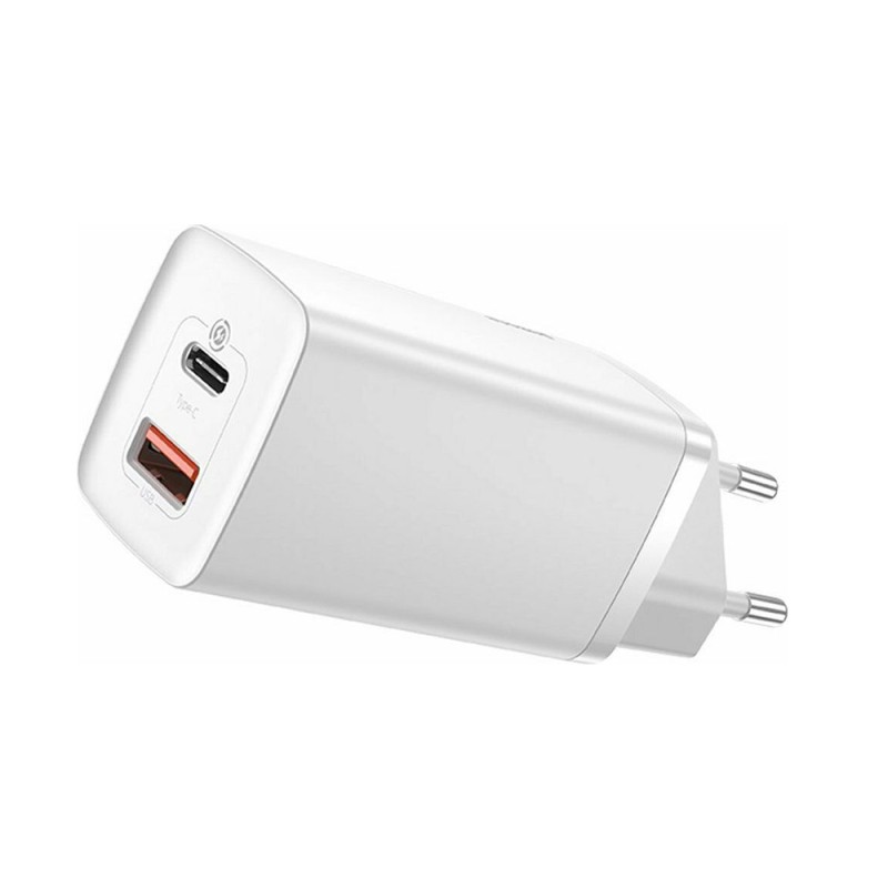 Baseus Φορτιστής Χωρίς Καλώδιο με Θύρα USB-A και Θύρα USB-C Λευκός (CCGAN2L-B02) (BASCCGAN2L-B02) Baseus Φορτιστής Χωρίς Καλώδιο με Θύρα USB-A και Θύρα USB-C Λευκός (CCGAN2L-B02) (BASCCGAN2L-B02)