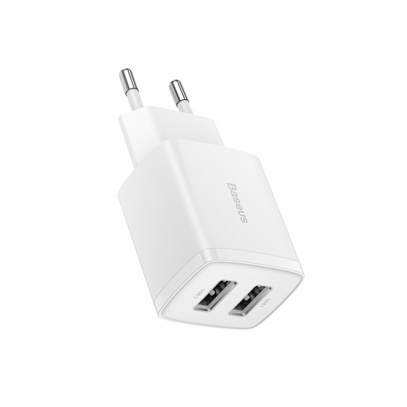Baseus Φορτιστής Χωρίς Καλώδιο με 2 Θύρες USB-A 10.5W Λευκός (CCXJ010202) (BASCCXJ010202) Baseus Φορτιστής Χωρίς Καλώδιο με 2 Θύρες USB-A 10.5W Λευκός (CCXJ010202) (BASCCXJ010202)