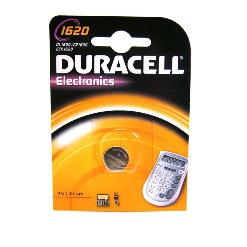 Duracell Electronics Μπαταρία Λιθίου Ρολογιών CR1620 3V 1τμχ (DECR1620)(DURDECR1620) Duracell Electronics Μπαταρία Λιθίου Ρολογιών CR1620 3V 1τμχ (DECR1620)(DURDECR1620)
