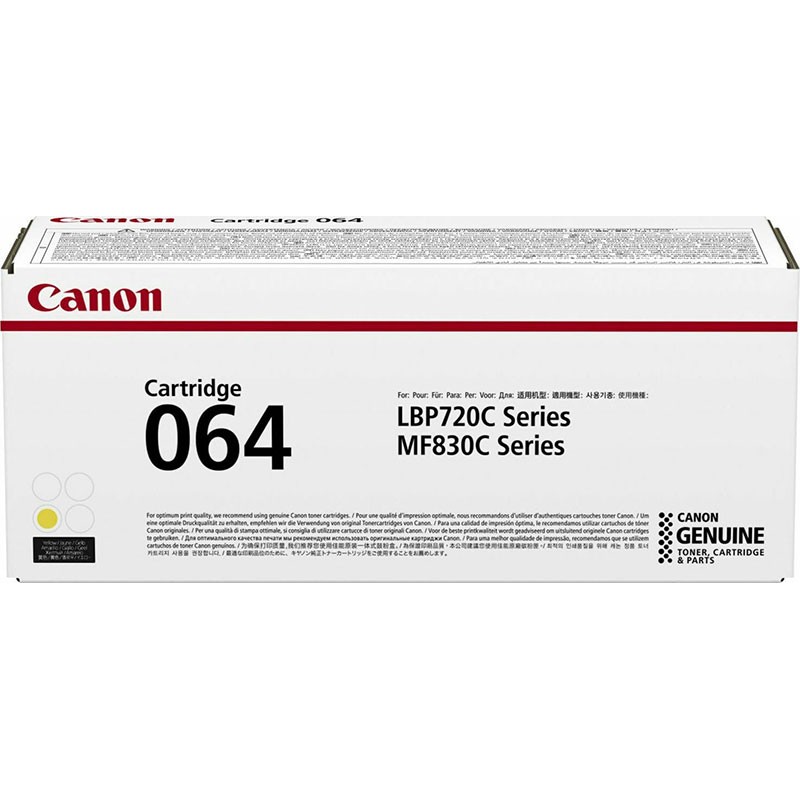 Canon LBP722Cdw/MF 832CdwSERIES TONER YELLOW (4931C001) (CAN-064Y) Canon LBP722Cdw/MF 832CdwSERIES TONER YELLOW (4931C001) (CAN-064Y)