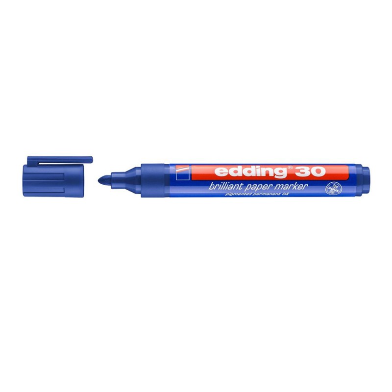 Edding 30 Brilliant Paper Marker Blue (4-30003) (EDD4-30003) Edding 30 Brilliant Paper Marker Blue (4-30003) (EDD4-30003)