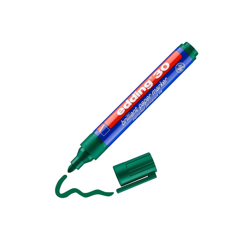 Edding 30 Brilliant Paper Marker Green (4-30004) (EDD4-30004) Edding 30 Brilliant Paper Marker Green (4-30004) (EDD4-30004)