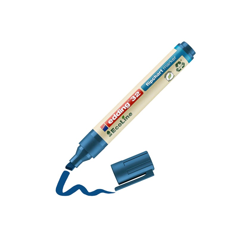 Edding 32 EcoLine Flipchart Marker Blue (4-32003) (EDD4-32003) Edding 32 EcoLine Flipchart Marker Blue (4-32003) (EDD4-32003)