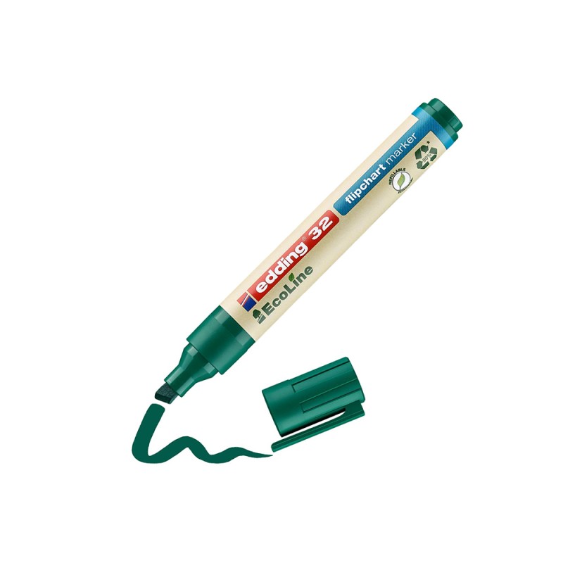 Edding 32 EcoLine Flipchart Marker Green (4-32004) (EDD4-32004) Edding 32 EcoLine Flipchart Marker Green (4-32004) (EDD4-32004)