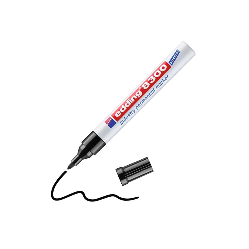 Edding 8300 Industry Permanent Marker Black (4-8300001) (EDD4-8300001) Edding 8300 Industry Permanent Marker Black (4-8300001) (EDD4-8300001)