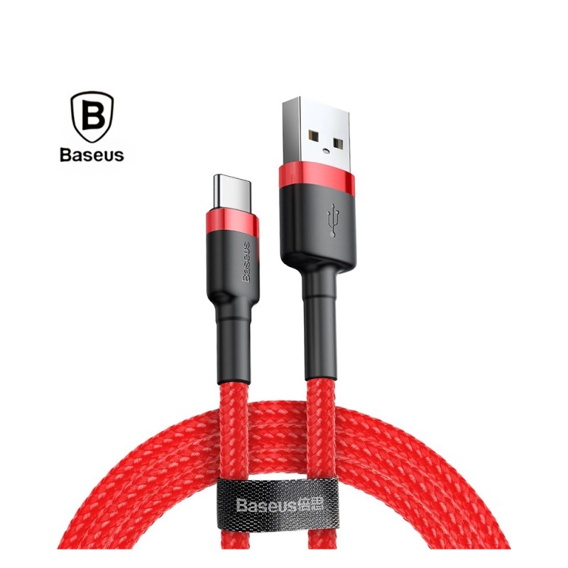 Baseus Cafule Braided USB 2.0 Cable USB-C male - USB-A male Κόκκινο 3m (CATKLF-U09) (BASCATKLFU09) Baseus Cafule Braided USB 2.0 Cable USB-C male - USB-A male Κόκκινο 3m (CATKLF-U09) (BASCATKLFU09)