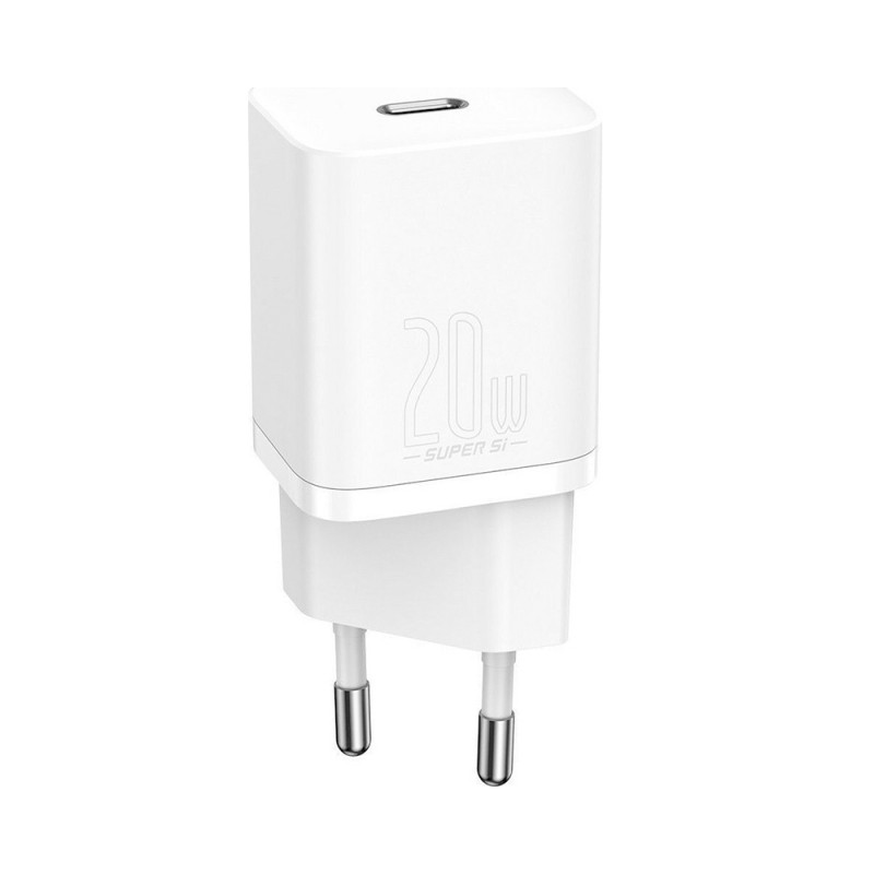Baseus Φορτιστής Χωρίς Καλώδιο με Θύρα USB-C 20W Power Delivery Λευκός (Super Si) (CCSUP-B02) (BASCCSUPB02) Baseus Φορτιστής Χωρίς Καλώδιο με Θύρα USB-C 20W Power Delivery Λευκός (Super Si) (CCSUP-B02) (BASCCSUPB02)