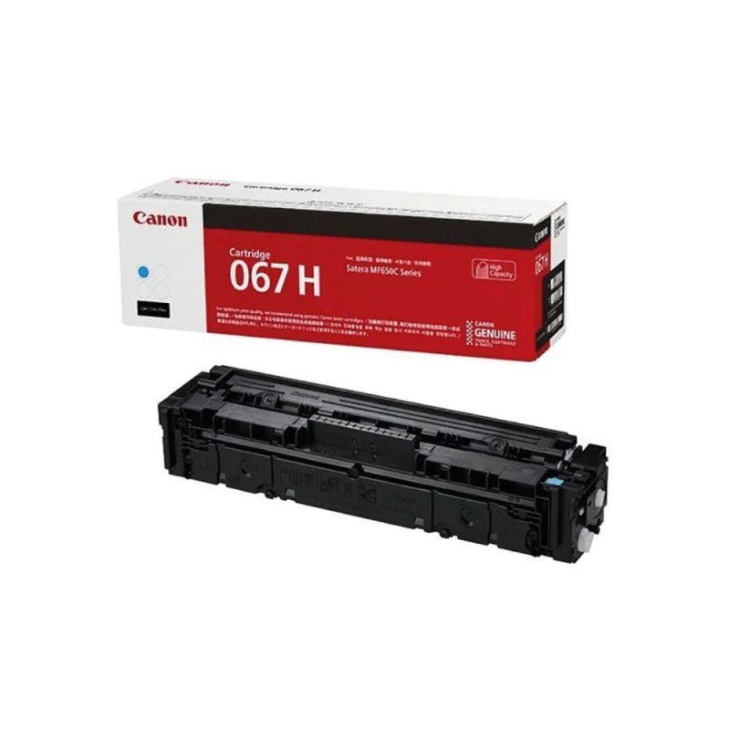 Canon Toner Cartridge high yield Cyan for MF651Cw/MF655Cdw/MF657Cdw/LBP631Cw/LBP633Cdw (5105C002) (CAN-067HC) Canon Toner Cartridge high yield Cyan for MF651Cw/MF655Cdw/MF657Cdw/LBP631Cw/LBP633Cdw (5105C002) (CAN-067HC)