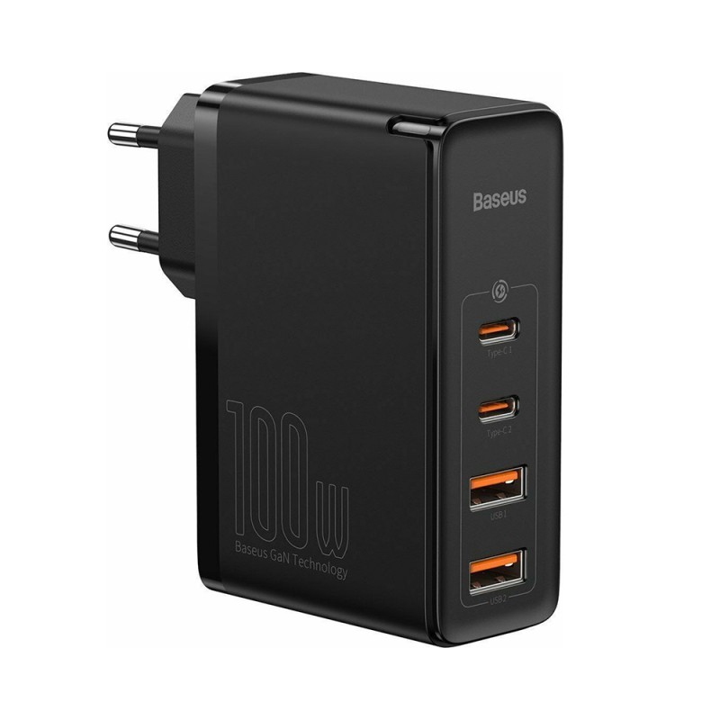 Baseus Φορτιστής Χωρίς Καλώδιο με 2 Θύρες USB-A και 2 Θύρες USB-C 100W Quick Charge 4+ Μαύρος (CCGAN2P-L01) (BASCCGAN2PL01) Baseus Φορτιστής Χωρίς Καλώδιο με 2 Θύρες USB-A και 2 Θύρες USB-C 100W Quick Charge 4+ Μαύρος (CCGAN2P-L01) (BASCCGAN2PL01)