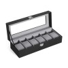 Songmics Watch Box Black  30 x 11.2 x 8 cm (JWB06BK) (SNGJWB06BK)