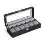 Songmics Watch Box Black  30 x 11.2 x 8 cm (JWB06BK) (SNGJWB06BK)