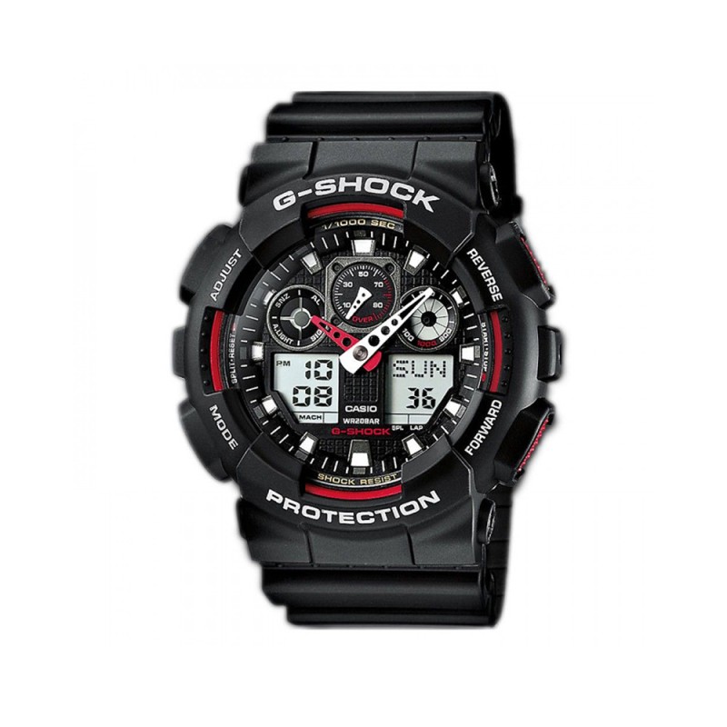 Casio G-Shock Analog/Digital Battery Watch with Rubber Strap Black (GA-100-1A4ER) (CASGA1001A4ER) Casio G-Shock Analog/Digital Battery Watch with Rubber Strap Black (GA-100-1A4ER) (CASGA1001A4ER)