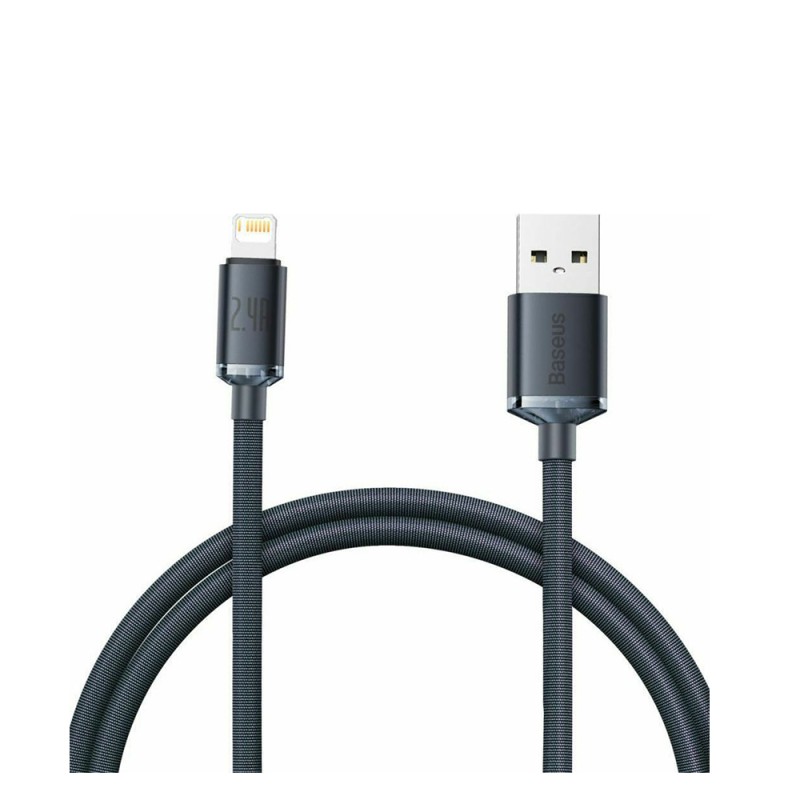 Baseus Crystal Shine Braided USB to Lightning Cable Μαύρο 1.2m (CAJY000001) (BASCAJY000001) Baseus Crystal Shine Braided USB to Lightning Cable Μαύρο 1.2m (CAJY000001) (BASCAJY000001)